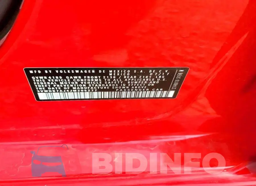 3VWDB7AJ4JM205277 Photo# 12