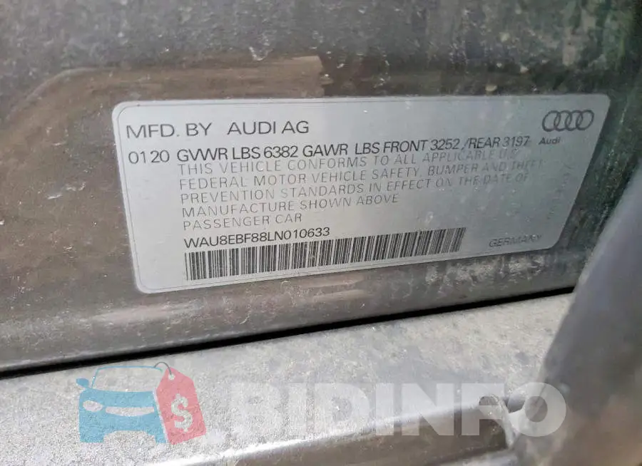 WAU8EBF88LN010633 Photo# 12