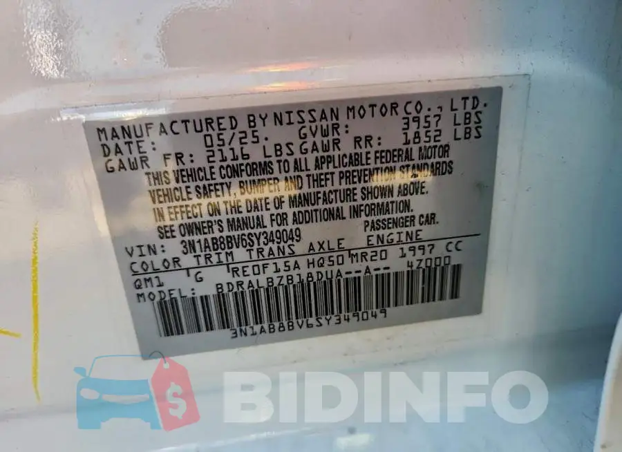 3N1AB8BV6SY349049 Photo# 13