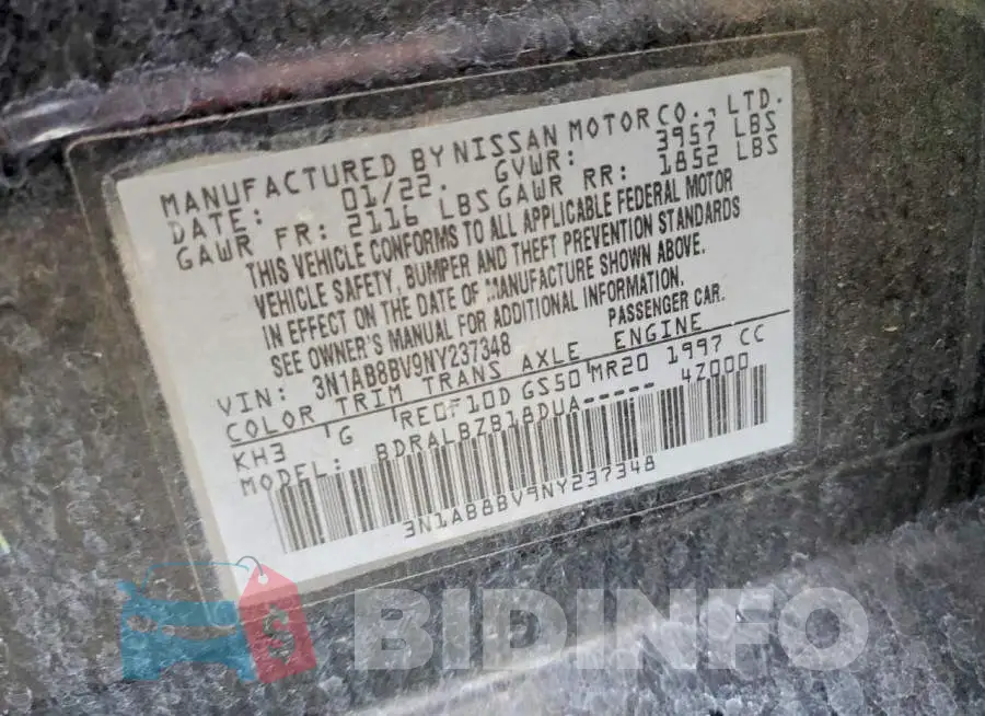 3N1AB8BV9NY237348 Photo# 12
