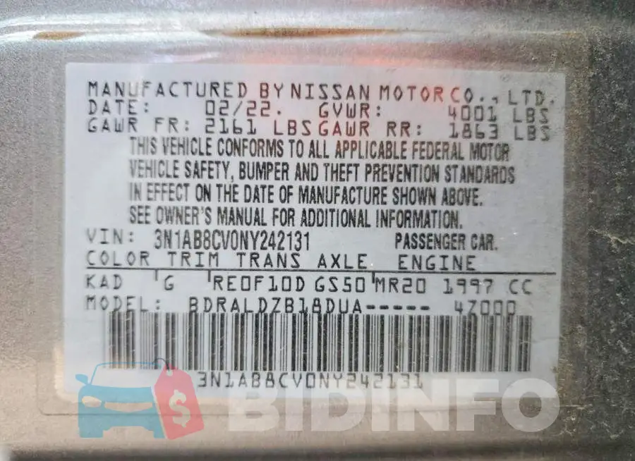 3N1AB8CV0NY242131 Photo# 14