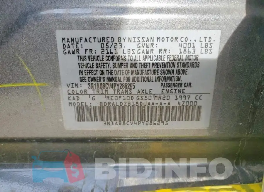 3N1AB8CV4PY286295 Photo# 12