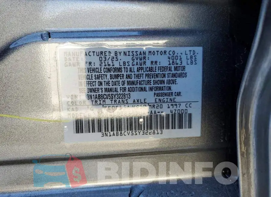 3N1AB8CV5SY322813 Photo# 12