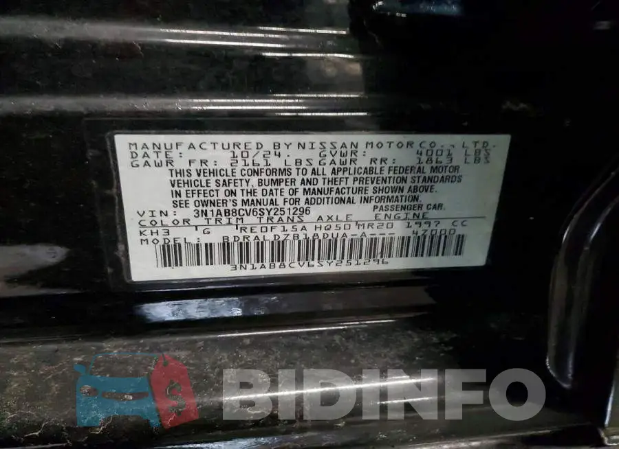 3N1AB8CV6SY251296 Photo# 13