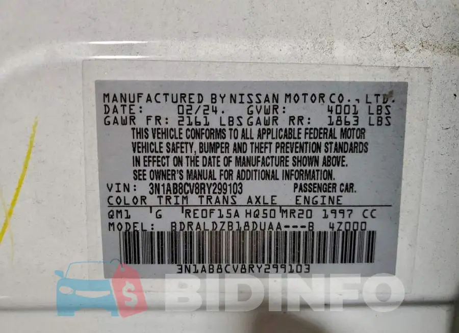 3N1AB8CV8RY299103 Photo# 13