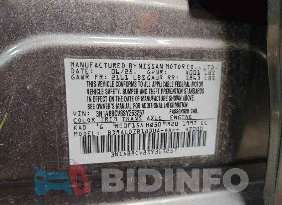 3N1AB8CV8SY363257 Photo# 12
