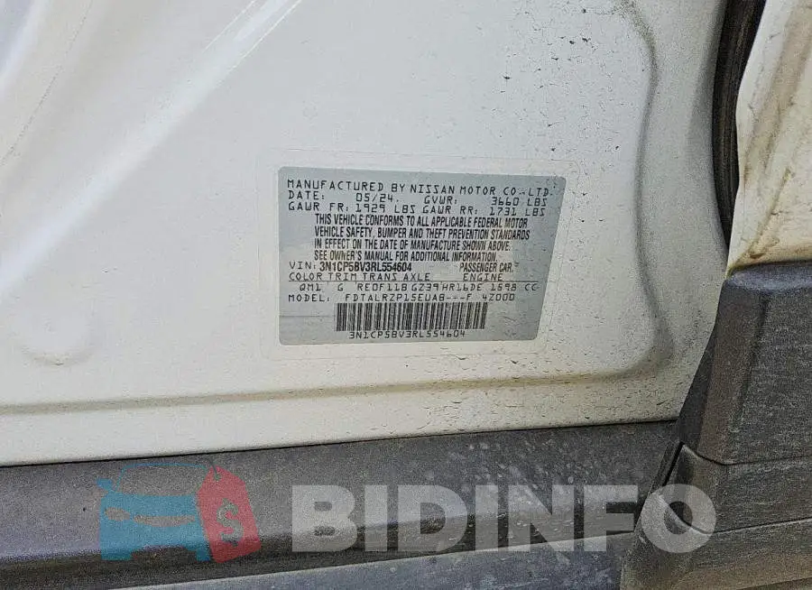 3N1CP5BV3RL554604 Photo# 13