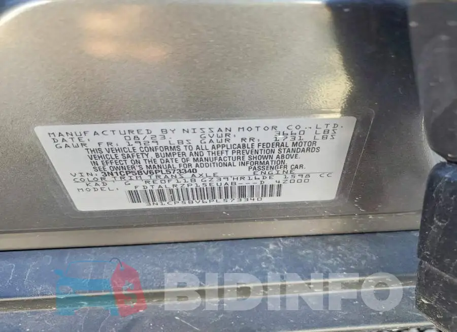 3N1CP5BV6PL573340 Photo# 13