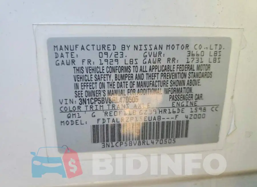 3N1CP5BV8RL470505 Photo# 12