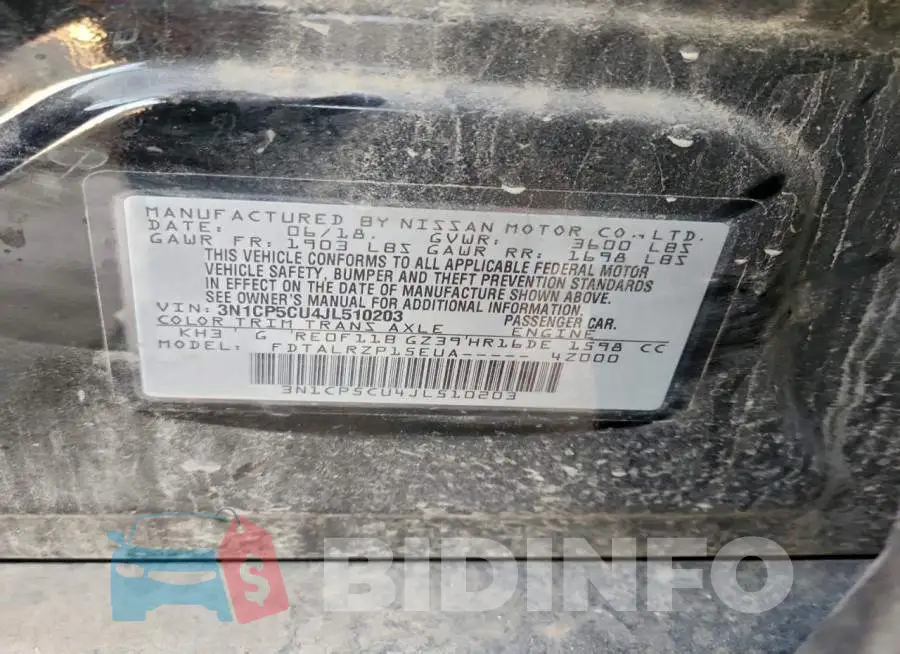 3N1CP5CU4JL510203 Photo# 12