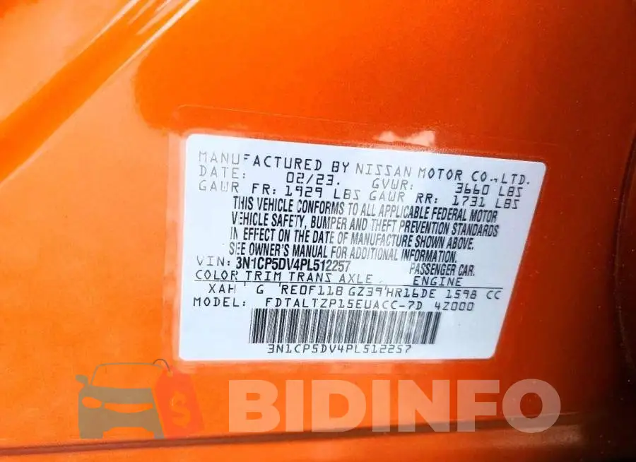 3N1CP5DV4PL512257 Photo# 14