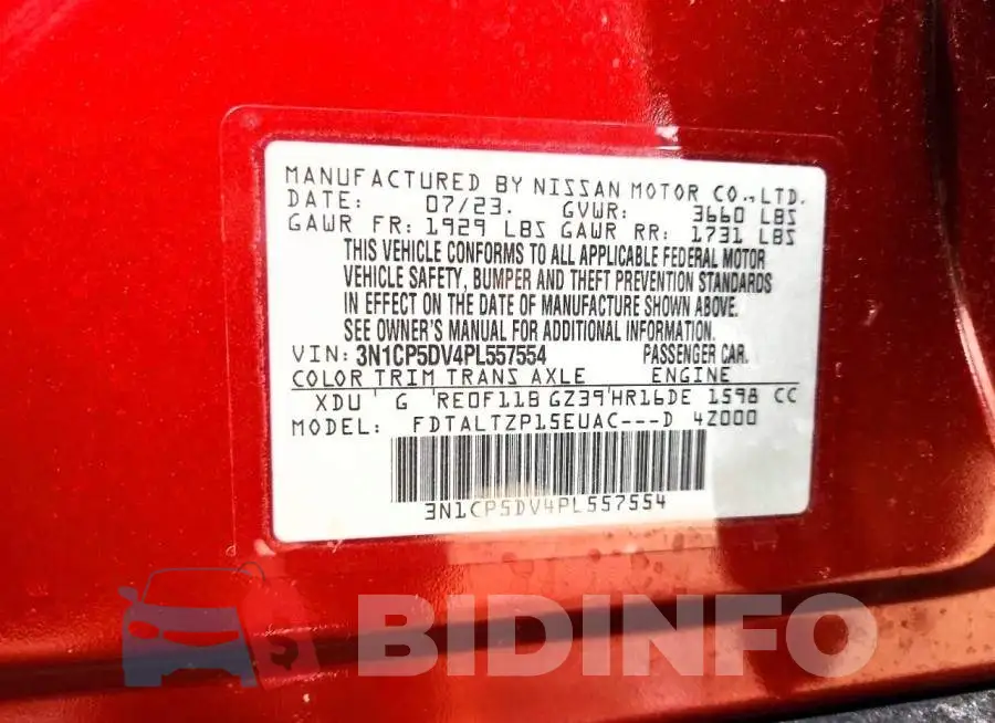 3N1CP5DV4PL557554 Photo# 14