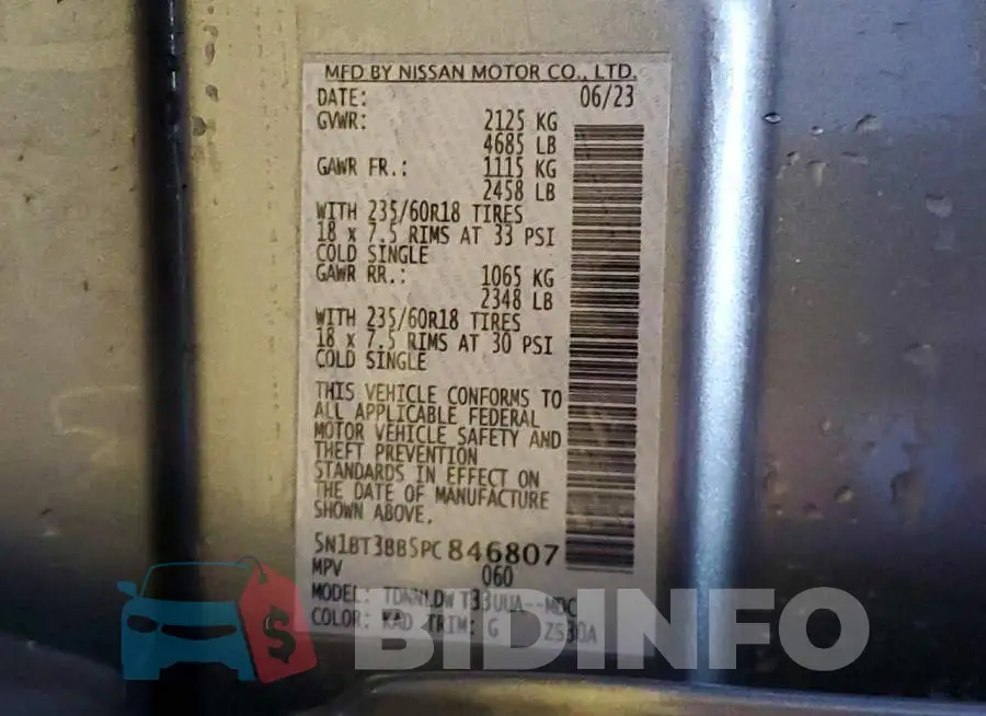5N1BT3BB5PC846807 Photo# 14