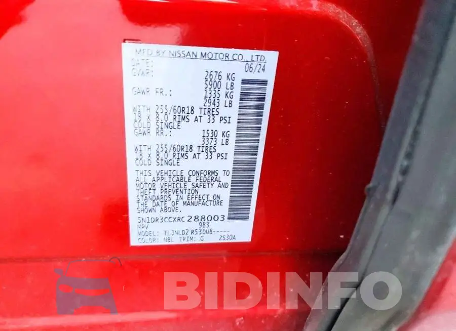 5N1DR3CCXRC288003 Photo# 13