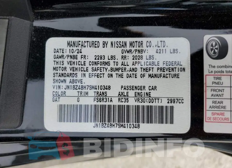 JN1BZ4BH7SM410348 Photo# 13