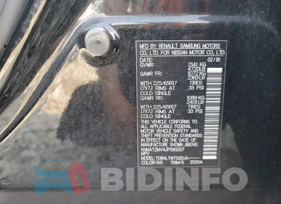 KNMAT2MV4JP565017 Photo# 12