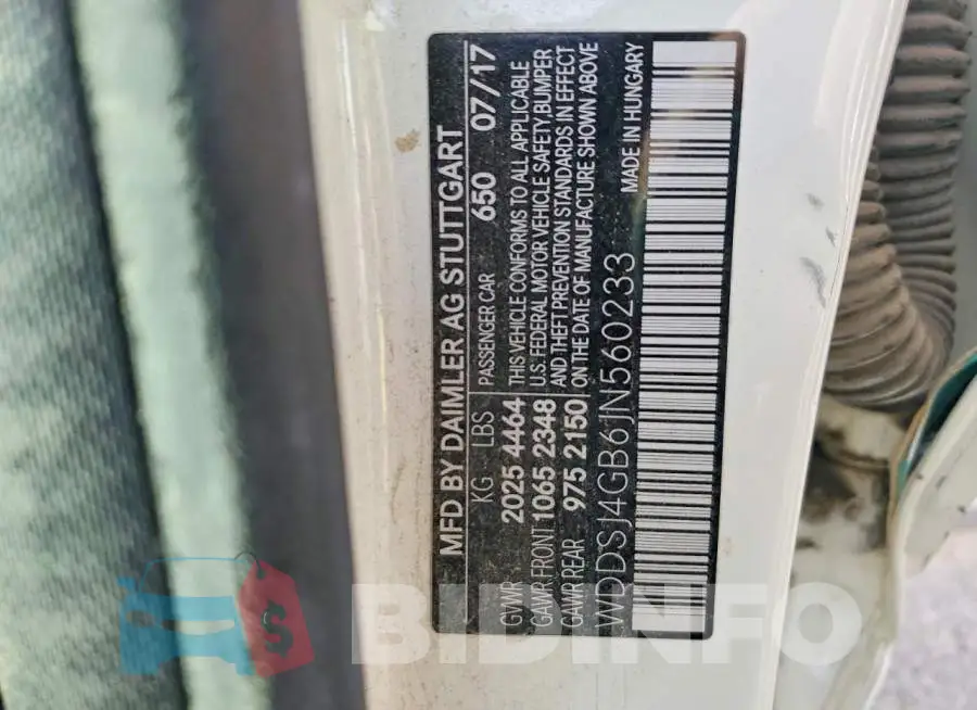 WDDSJ4GB6JN560233 Photo# 12