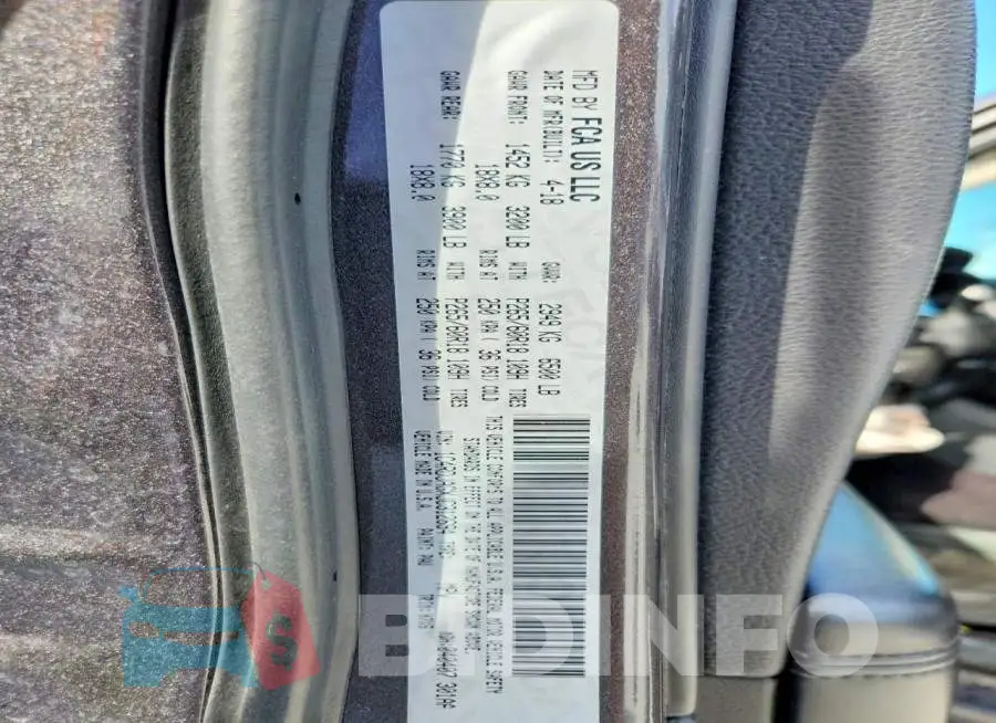 1C4RDJAGXJC312694 Photo# 14