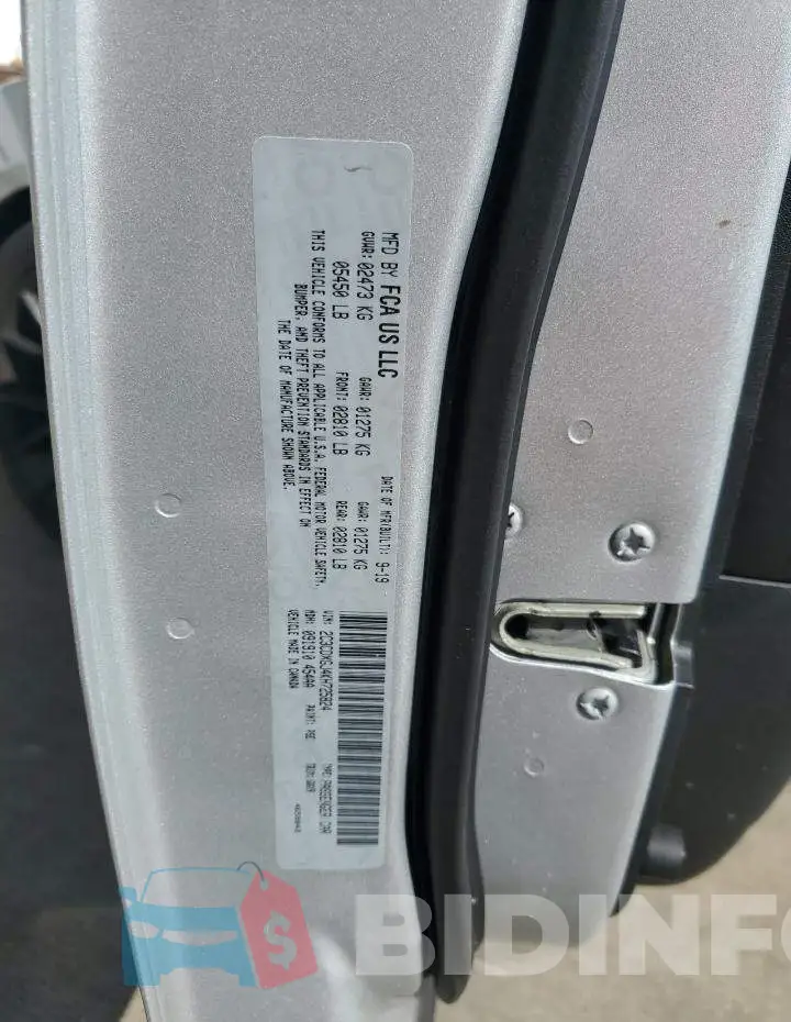 2C3CDXGJ4KH725824 Photo# 12