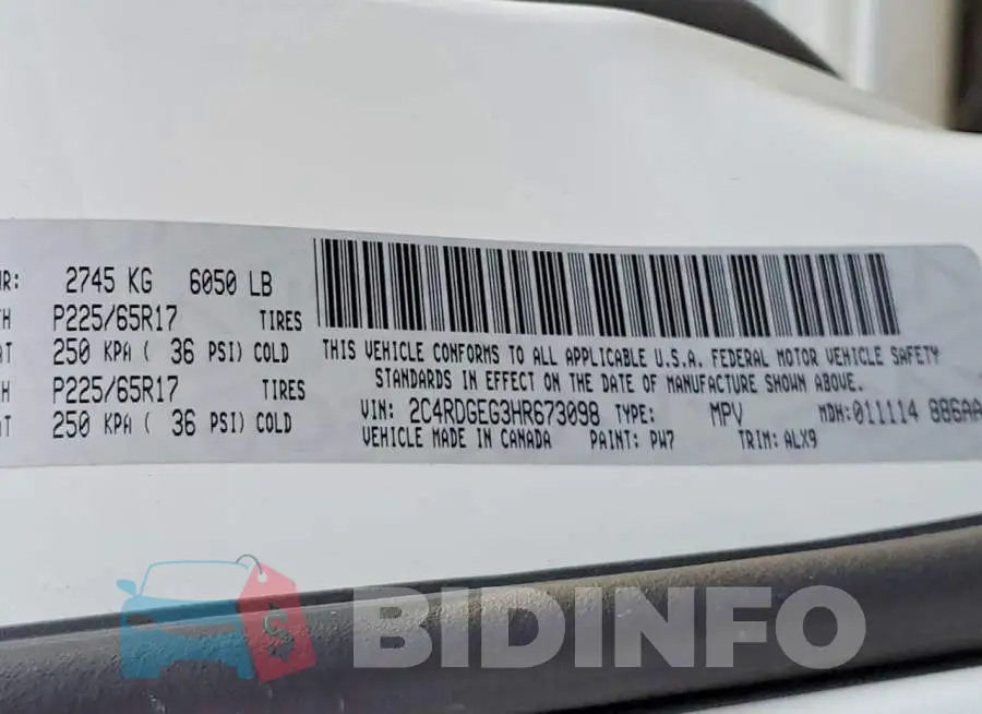 2C4RDGEG3HR673098 Photo# 13