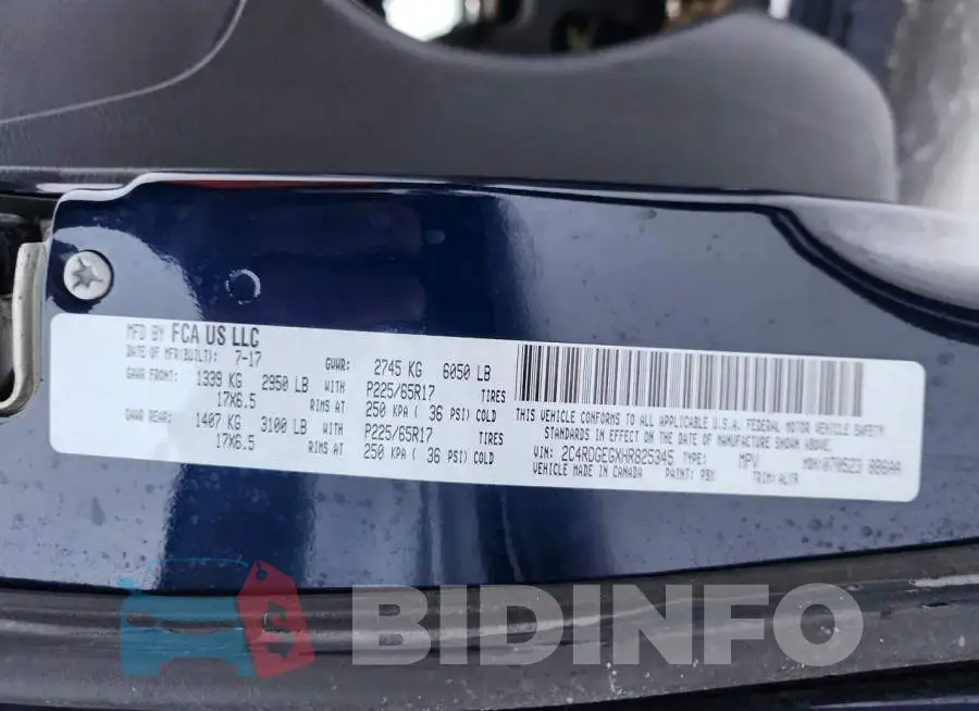 2C4RDGEGXHR825345 Photo# 13