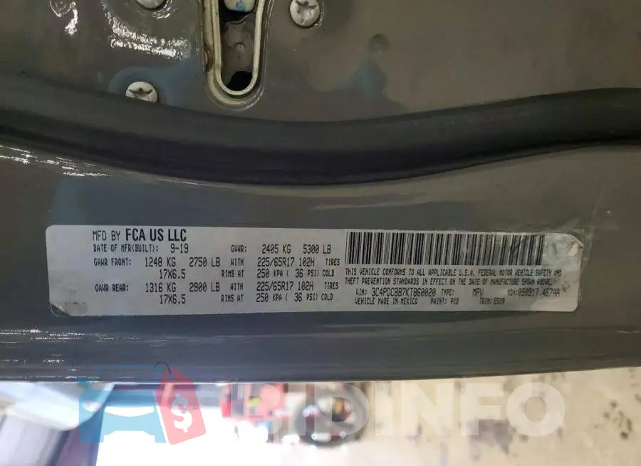 3C4PDCBB7KT860020 Photo# 13