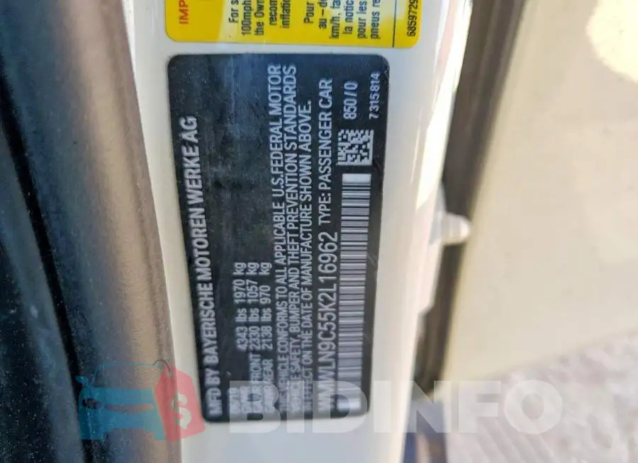 WMWLN9C55K2L16962 Photo# 12