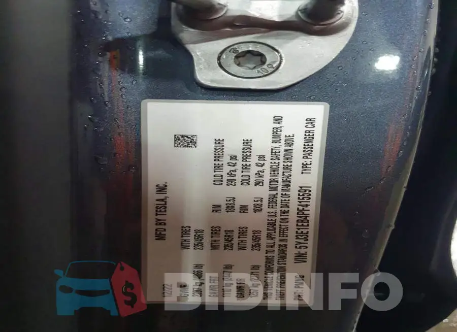 5YJ3E1EB4PF415591 Photo# 11
