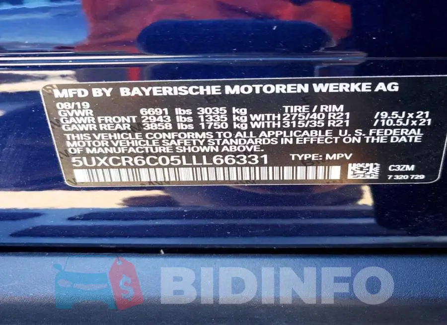 5UXCR6C05LLL66331 Photo# 13