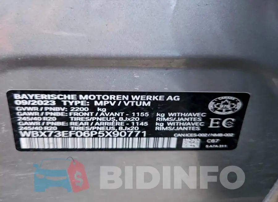 WBX73EF06P5X90771 Photo# 13