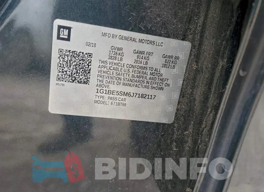 1G1BE5SM6J7182117 Photo# 12