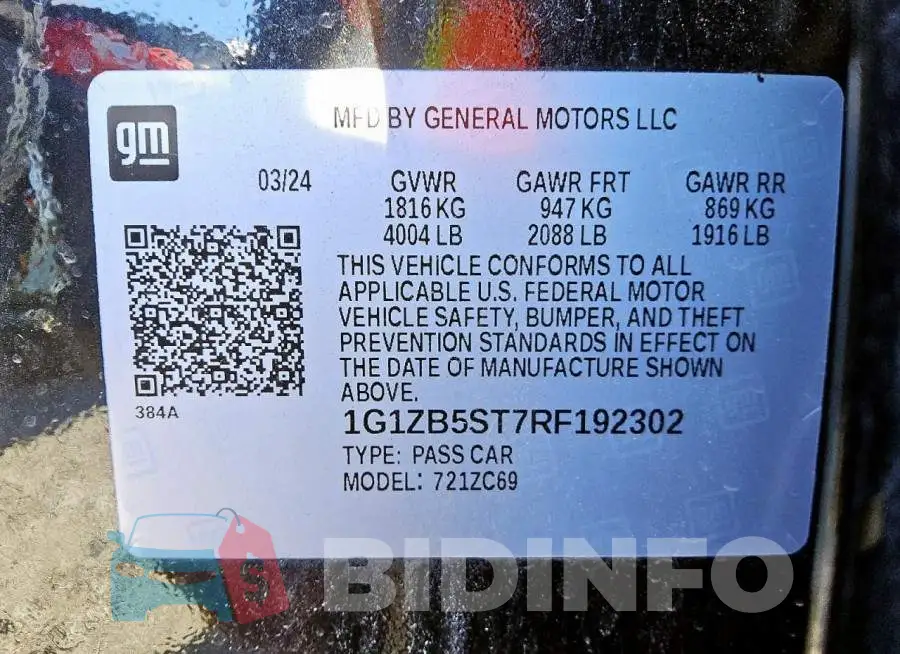 1G1ZB5ST7RF192302 Photo# 13