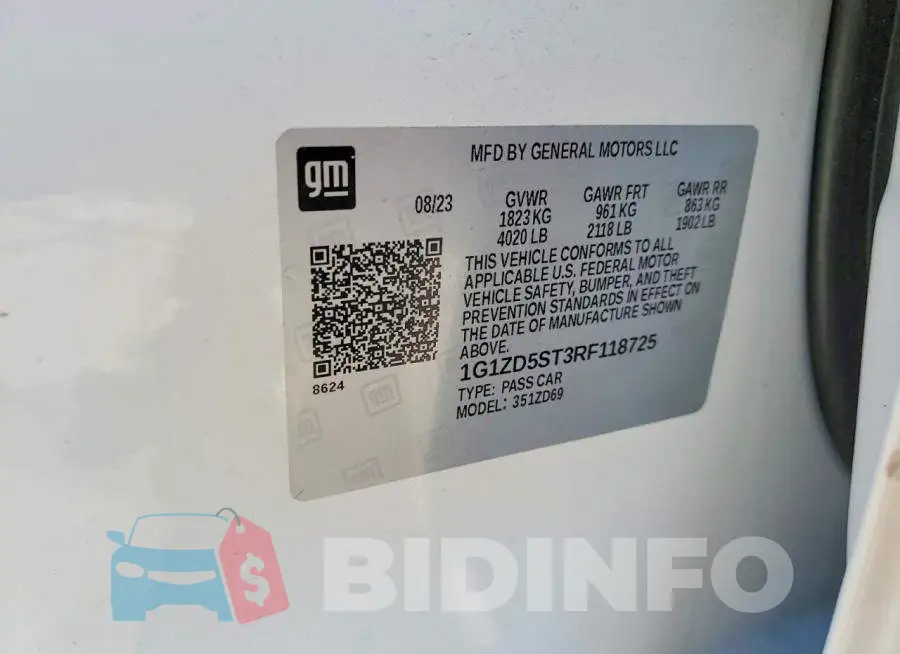 1G1ZD5ST3RF118725 Photo# 13