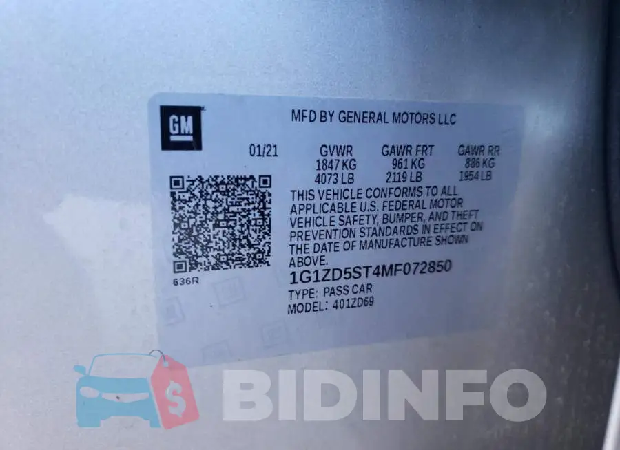 1G1ZD5ST4MF072850 Photo# 12