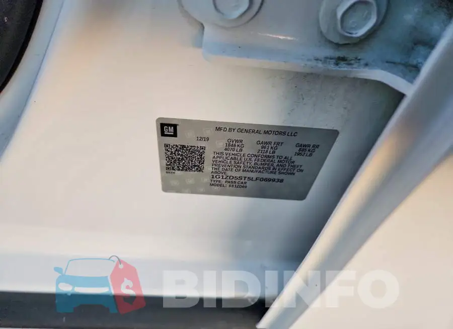 1G1ZD5ST5LF069938 Photo# 12