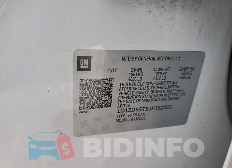 1G1ZD5ST8JF162353 Photo# 12