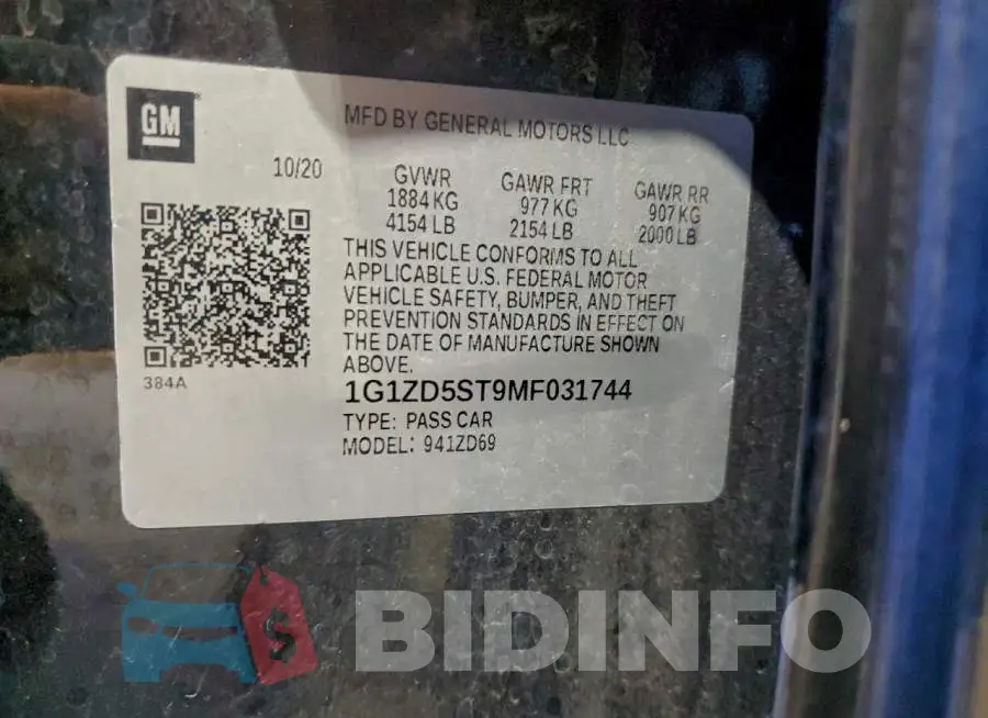 1G1ZD5ST9MF031744 Photo# 12
