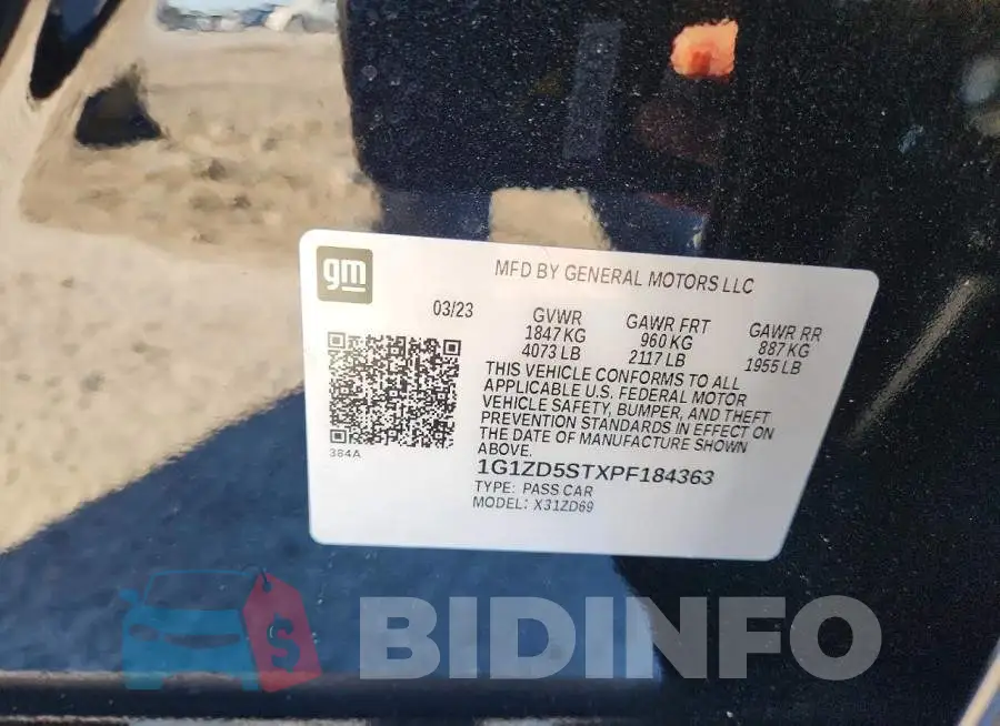 1G1ZD5STXPF184363 Photo# 12