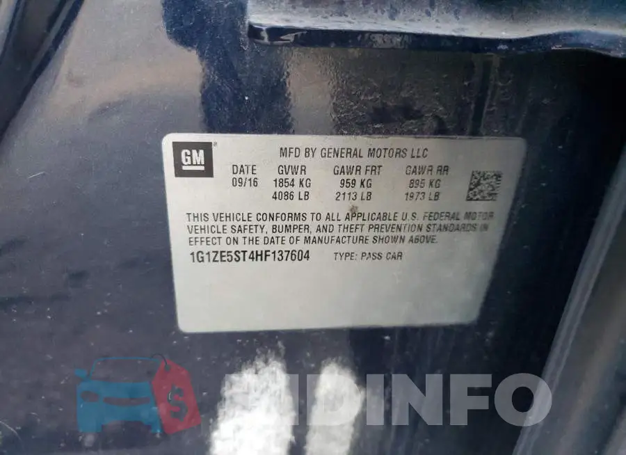 1G1ZE5ST4HF137604 Photo# 12
