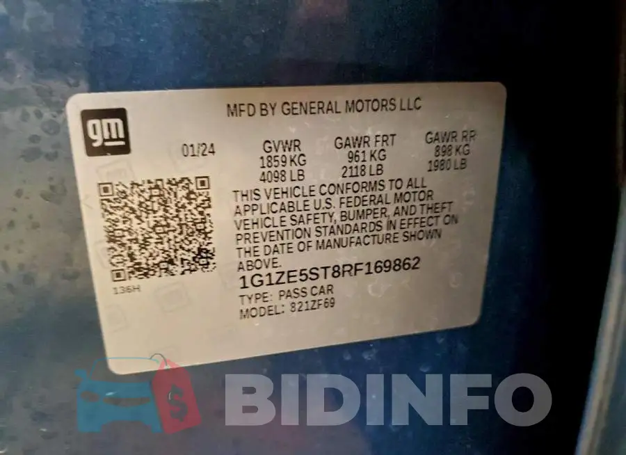 1G1ZE5ST8RF169862 Photo# 12