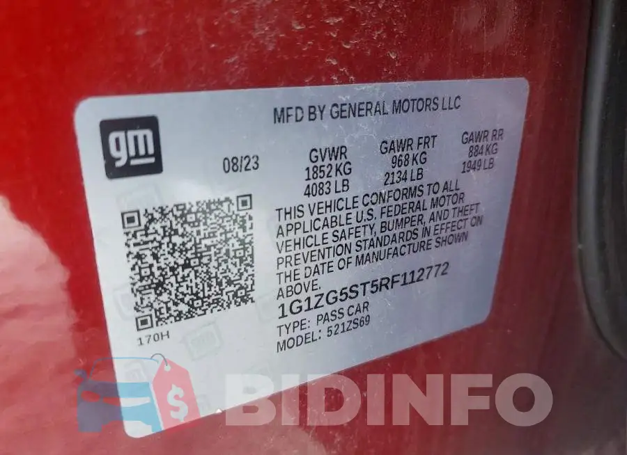 1G1ZG5ST5RF112772 Photo# 12