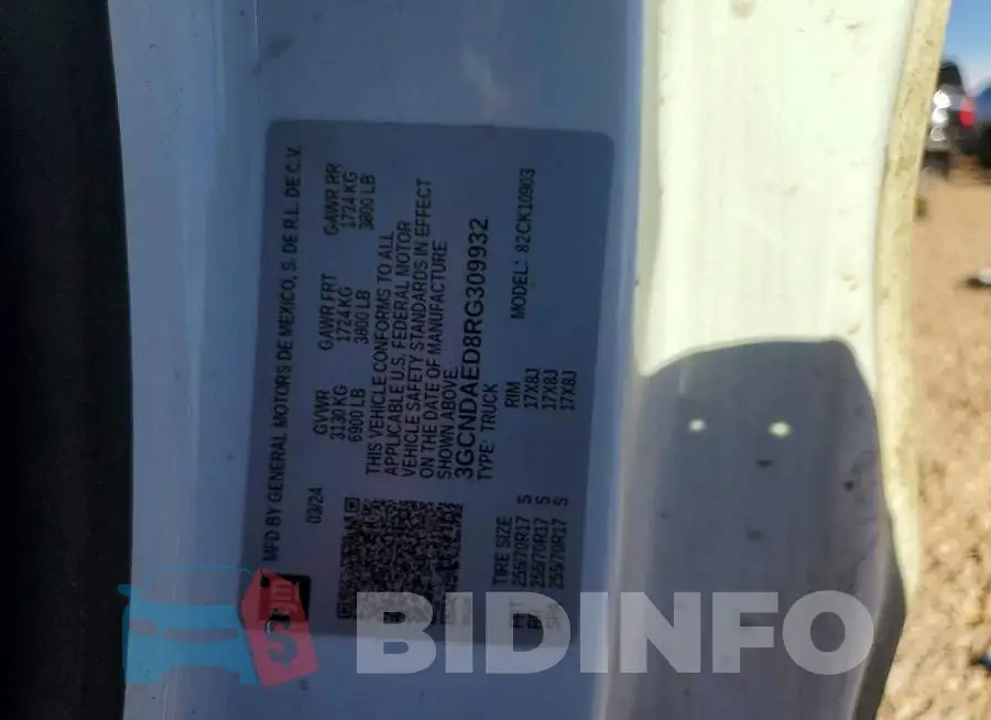 3GCNDAED8RG309932 Photo# 11