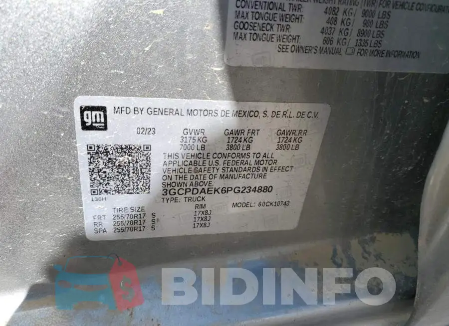 3GCPDAEK6PG234880 Photo# 12