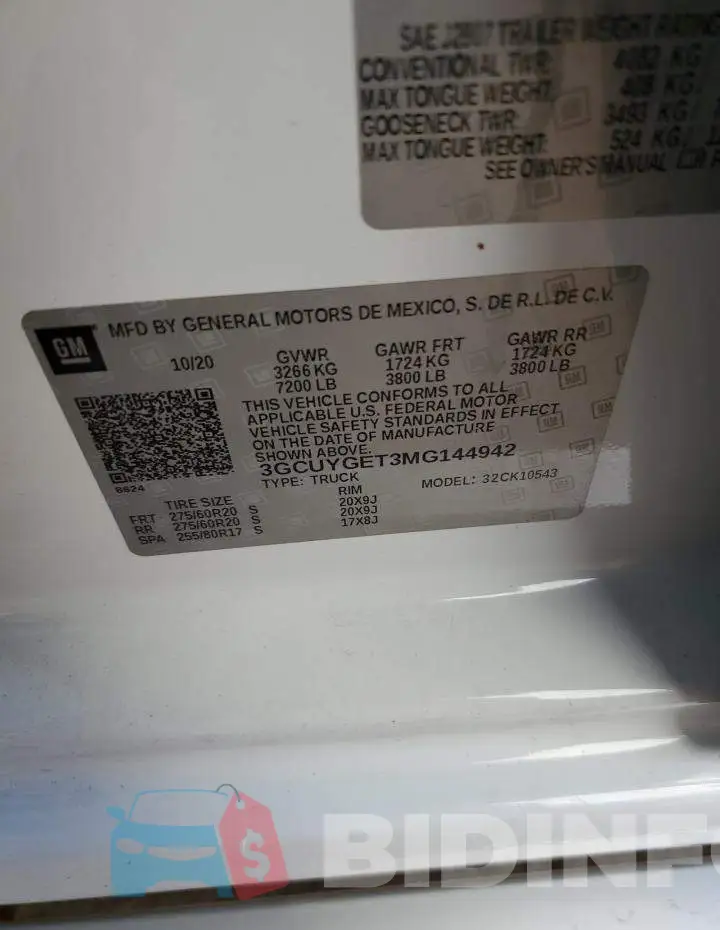 3GCUYGET3MG144942 Photo# 12