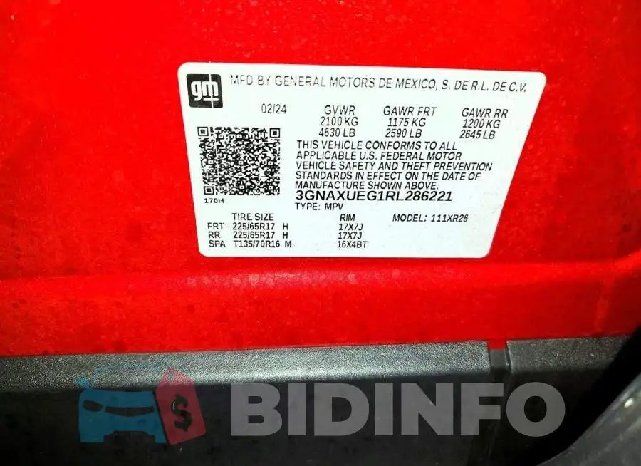 3GNAXUEG1RL286221 Photo# 13