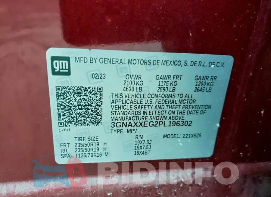 3GNAXXEG2PL196302 Photo# 13