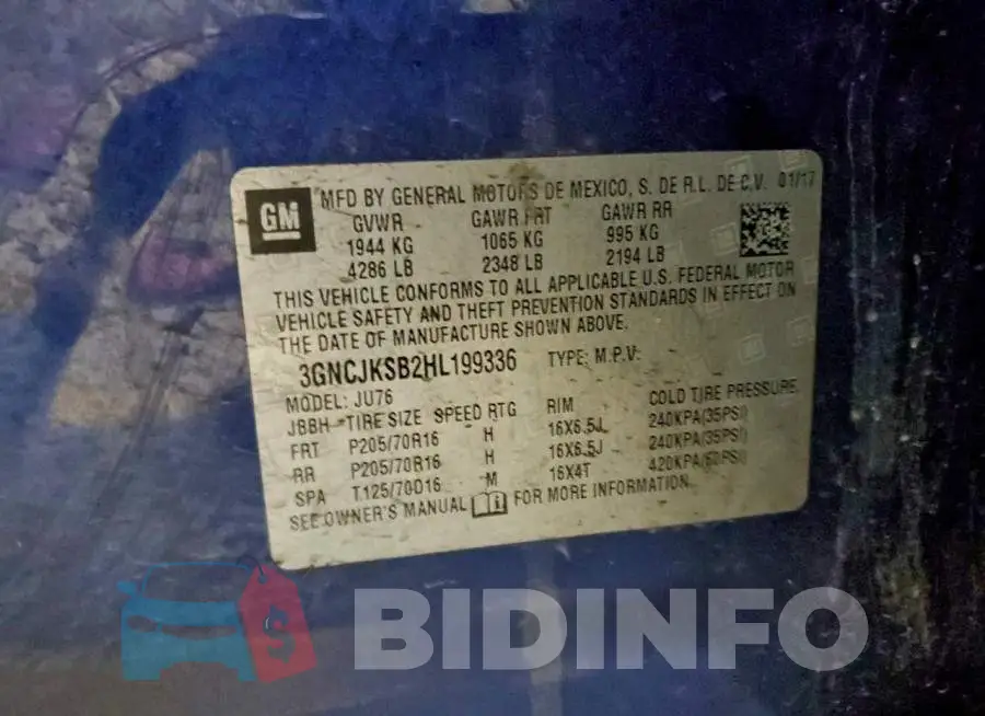 3GNCJKSB2HL199336 Photo# 13