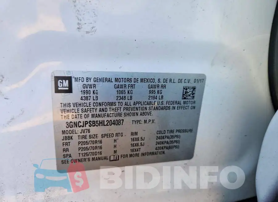 3GNCJPSB5HL204087 Photo# 13
