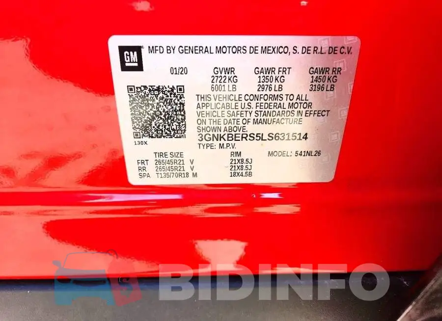 3GNKBERS5LS631514 Photo# 13