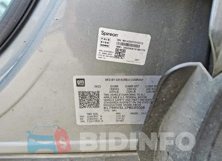KL79MVSL1PB185008 Photo# 13